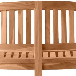 Gartenbank in halbrundem Design - Klahuma