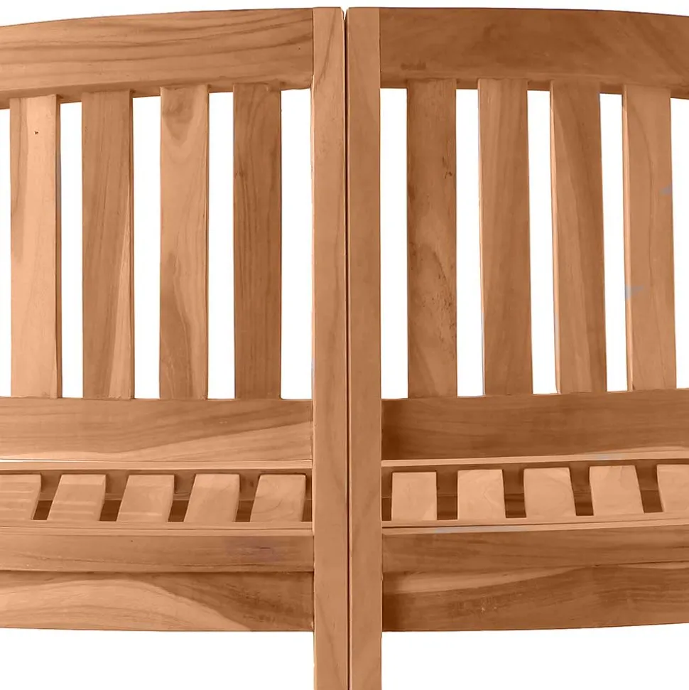 Gartenbank in halbrundem Design - Klahuma