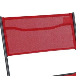 Gartengarnitur in Rot Schwarz - Maximilian (fünfteilig)