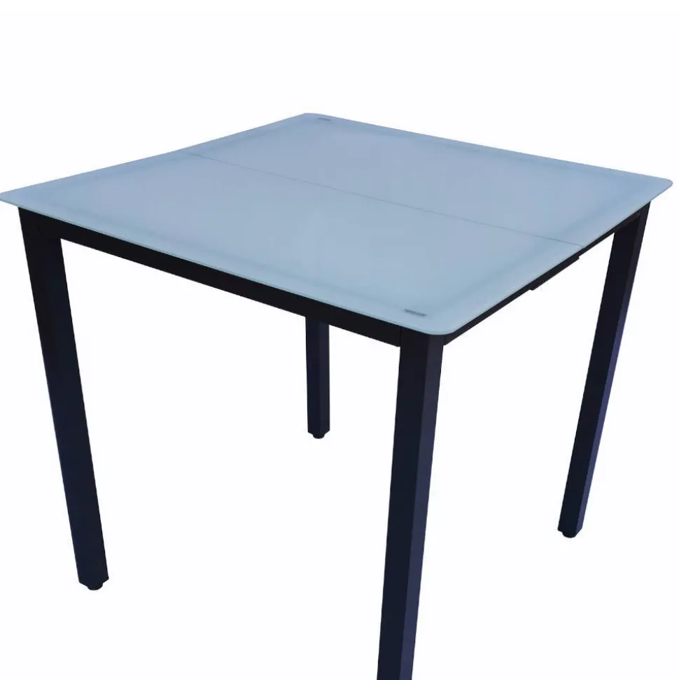 Garten-Glastisch mit matter Tischplatte - Antiq