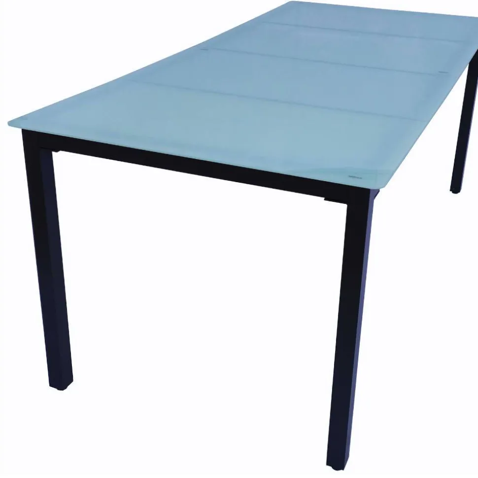 Garten-Glastisch mit matter Tischplatte - Antiq