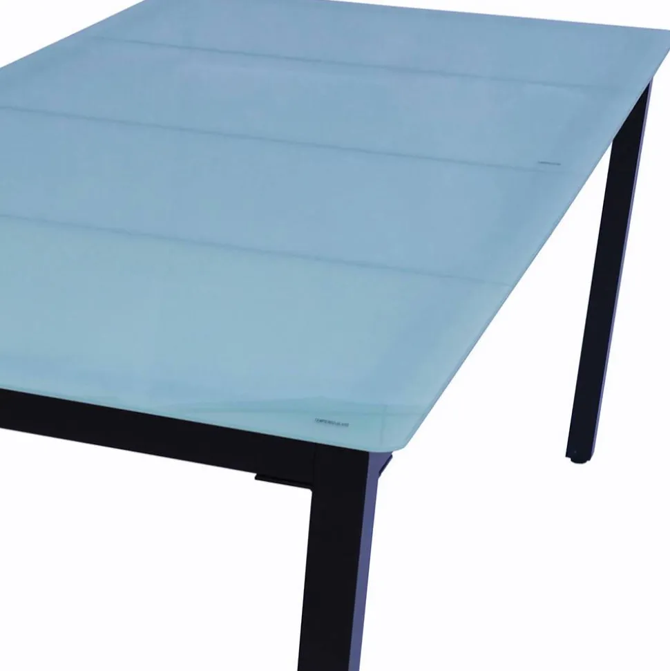 Garten-Glastisch mit matter Tischplatte - Antiq