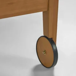 Gartenliege auf Rollen aus Eukalyptusholz - Promo