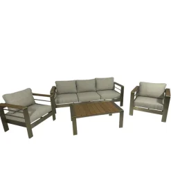 Gartenlounge Kombination aus Aluminium - Sirenna (vierteilig)