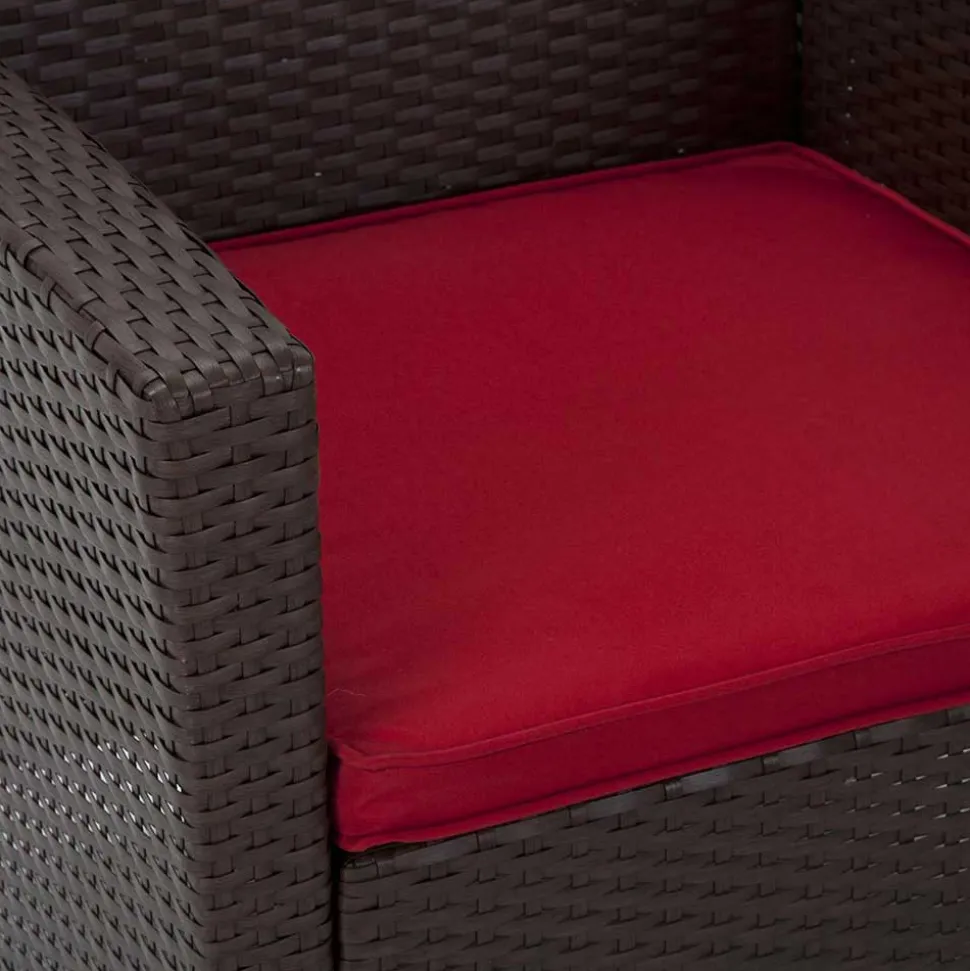 Gartenmöbel Set in Dunkelbraun - Tioroda (vierteilig)