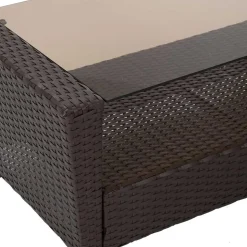 Gartenmöbel Set in Dunkelbraun - Tioroda (vierteilig)