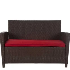 Gartenmöbel Set in Dunkelbraun - Tioroda (vierteilig)