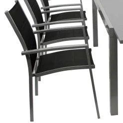 Gartensitzgruppe mit sechs Sitzplätzen - Capo (siebenteilig)