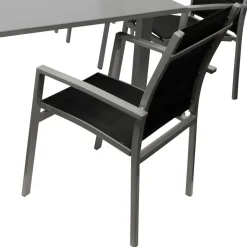 Gartensitzgruppe mit sechs Sitzplätzen - Capo (siebenteilig)