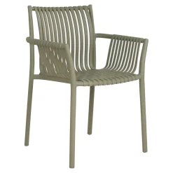 Gartenstühle aus Polypropylen in Graugrün - Ahin (4er Set)