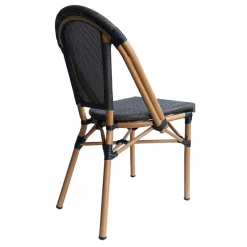 Gartenstühle aus Webstoff Schwarzbraun - Phantom (2er Set)