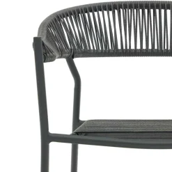 Gartenstuhl aus Geflecht und Stahl - Lavinaia (4er Set)