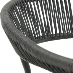 Gartenstuhl aus Geflecht und Stahl - Lavinaia (4er Set)