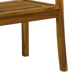 Gartenstuhl mit Armlehnen aus Akazie - Lecco