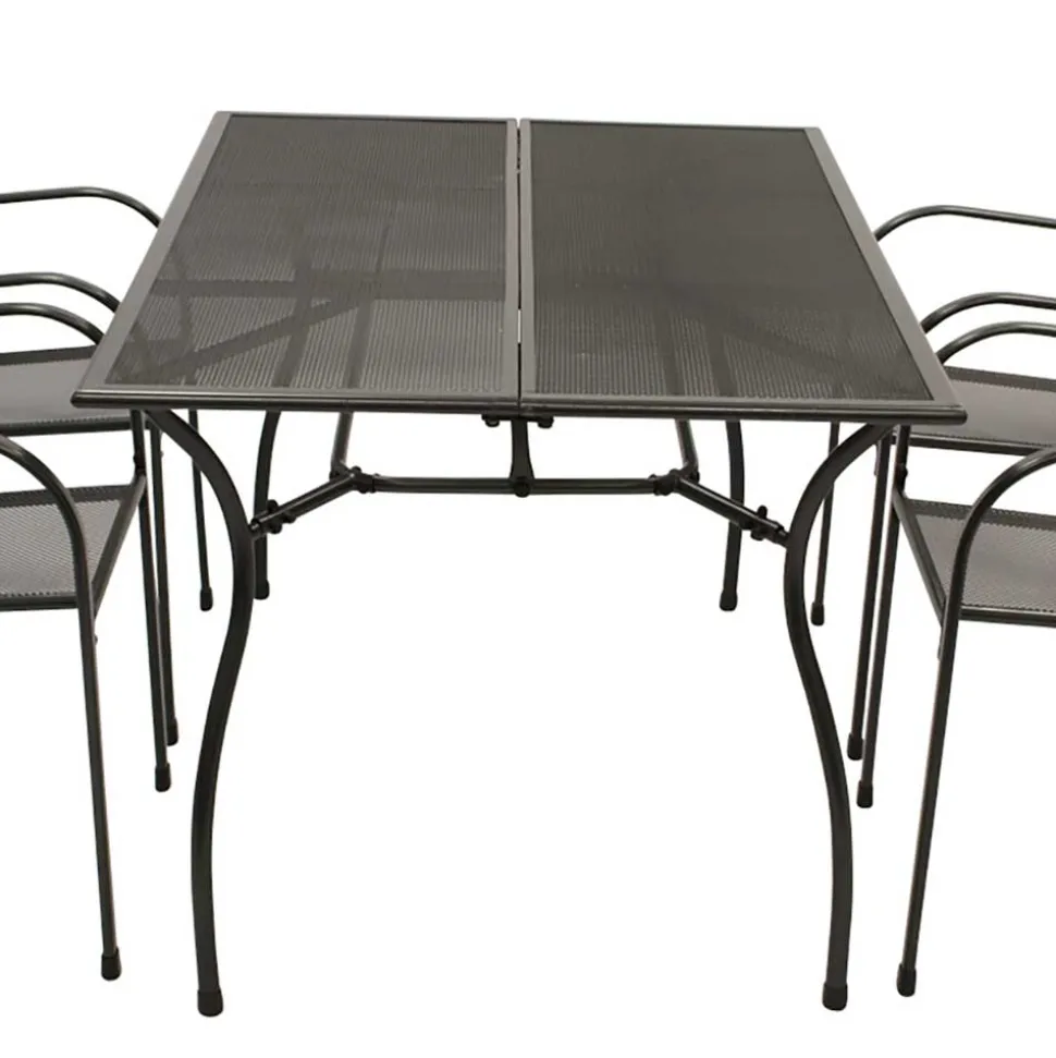 Gartentisch & 4 Armlehnstühle - Grover (fünfteilig)