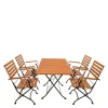Gartentisch & Armlehnstühle klappbar - Pascarla (fünfteilig)