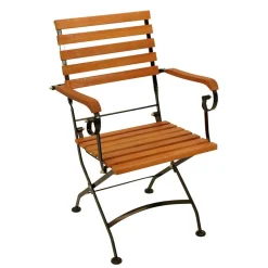 Gartentisch & Armlehnstühle klappbar - Pascarla (fünfteilig)