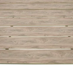 Gartentisch aus Kunststoff Holzoptik Braun - Ruberta