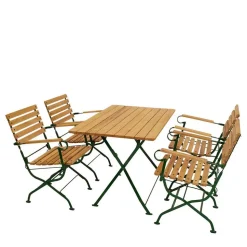 Gartentisch Essgruppe klappbar - Galazo (fünfteilig)