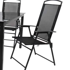 Gartentisch und Hochlehner Set - Kimbertas (fünfteilig)