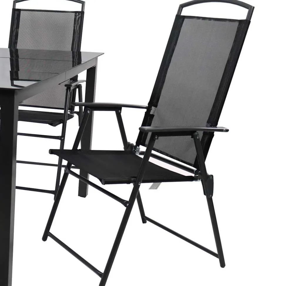 Gartentisch und Hochlehner Set - Kimbertas (fünfteilig)