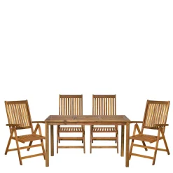 Gartentisch und vier Klappstühle - Antigrus (fünfteilig)