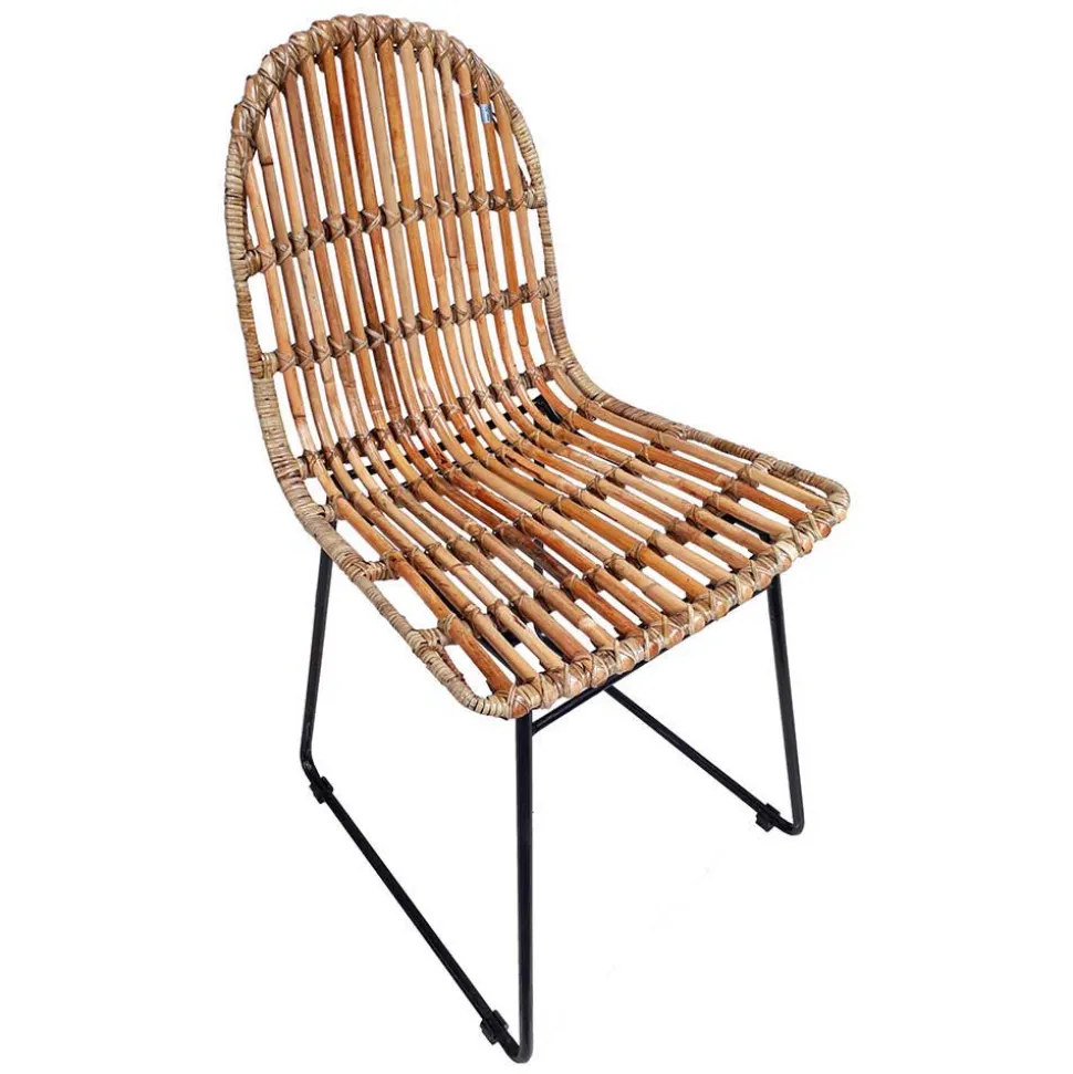 Geflechtstuhl aus Rattan - Larcella (2er Set)