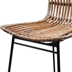 Geflechtstuhl aus Rattan - Larcella (2er Set)