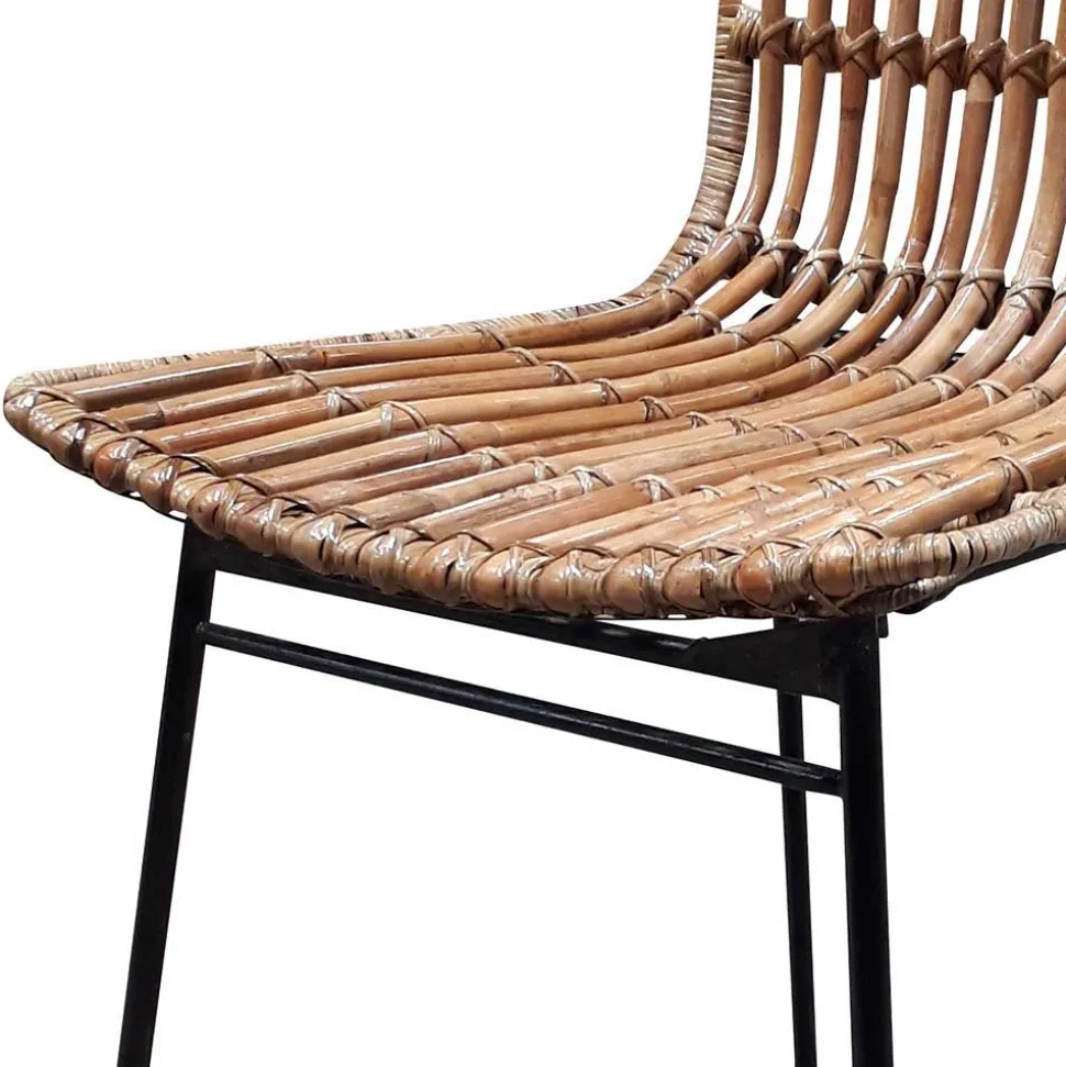 Geflechtstuhl aus Rattan - Larcella (2er Set)