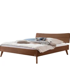Geöltes Bett in Braun Nussbaumholz - Rovigo