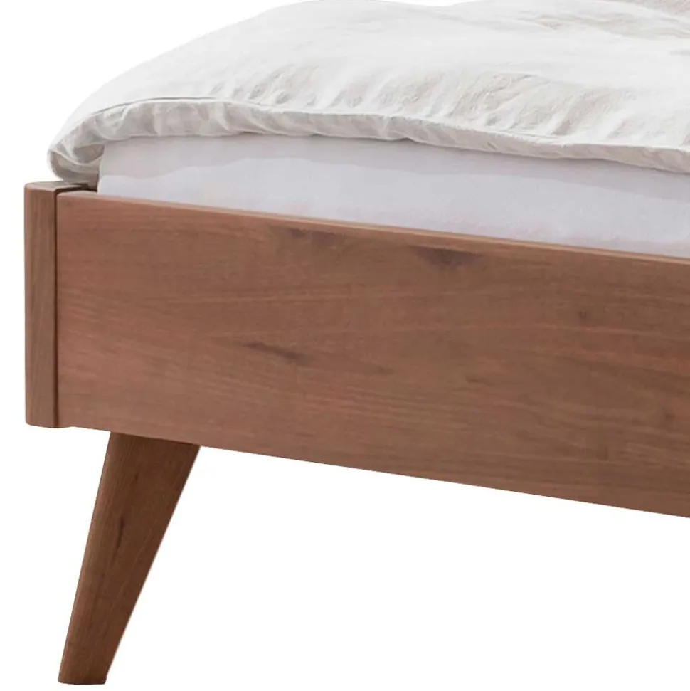 Geöltes Bett in Braun Nussbaumholz - Rovigo