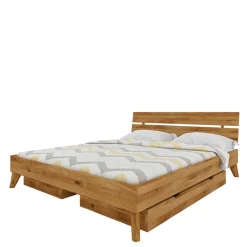 Geöltes Massivholzbett inkl 2 Bettkästen - Eavy II