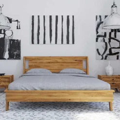 Geöltes Wildeichebett mit 220 cm Länge - Hardus