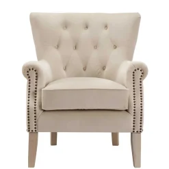 Gemütlicher Polstersessel in Beige - Halolas