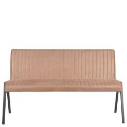 Gepolsterte Bank fürs Esszimmer in Hellbraun - Uminga