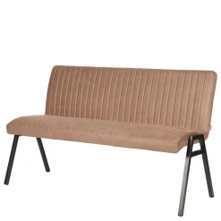 Gepolsterte Bank fürs Esszimmer in Hellbraun - Uminga