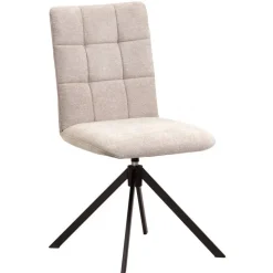 Gepolsterte Drehstühle in Beige - Fleur (2er Set)