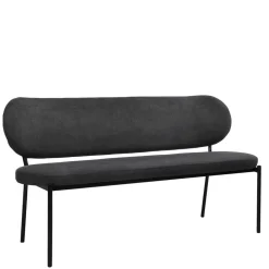 Gepolsterte Esstischbank in Dunkelgrau - Julisk