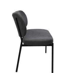 Gepolsterte Esstischbank in Dunkelgrau - Julisk