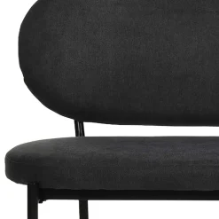 Gepolsterte Esstischbank in Dunkelgrau - Julisk