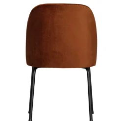 Gepolsterte Samtstühle in Rost Braun - Licasia (2er Set)