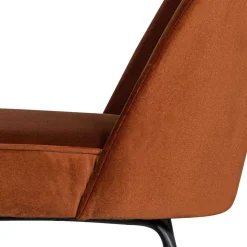 Gepolsterte Samtstühle in Rost Braun - Licasia (2er Set)