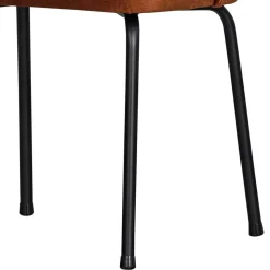 Gepolsterte Samtstühle in Rost Braun - Licasia (2er Set)