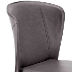 Gepolsterter Stuhl in Dunkelgrau - Baika (2er Set)