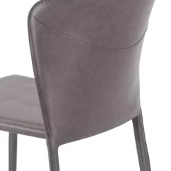 Gepolsterter Stuhl in Dunkelgrau - Baika (2er Set)