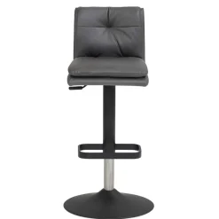 Gepolsterter Tresenstuhl in Dunkelgrau - Teromaso