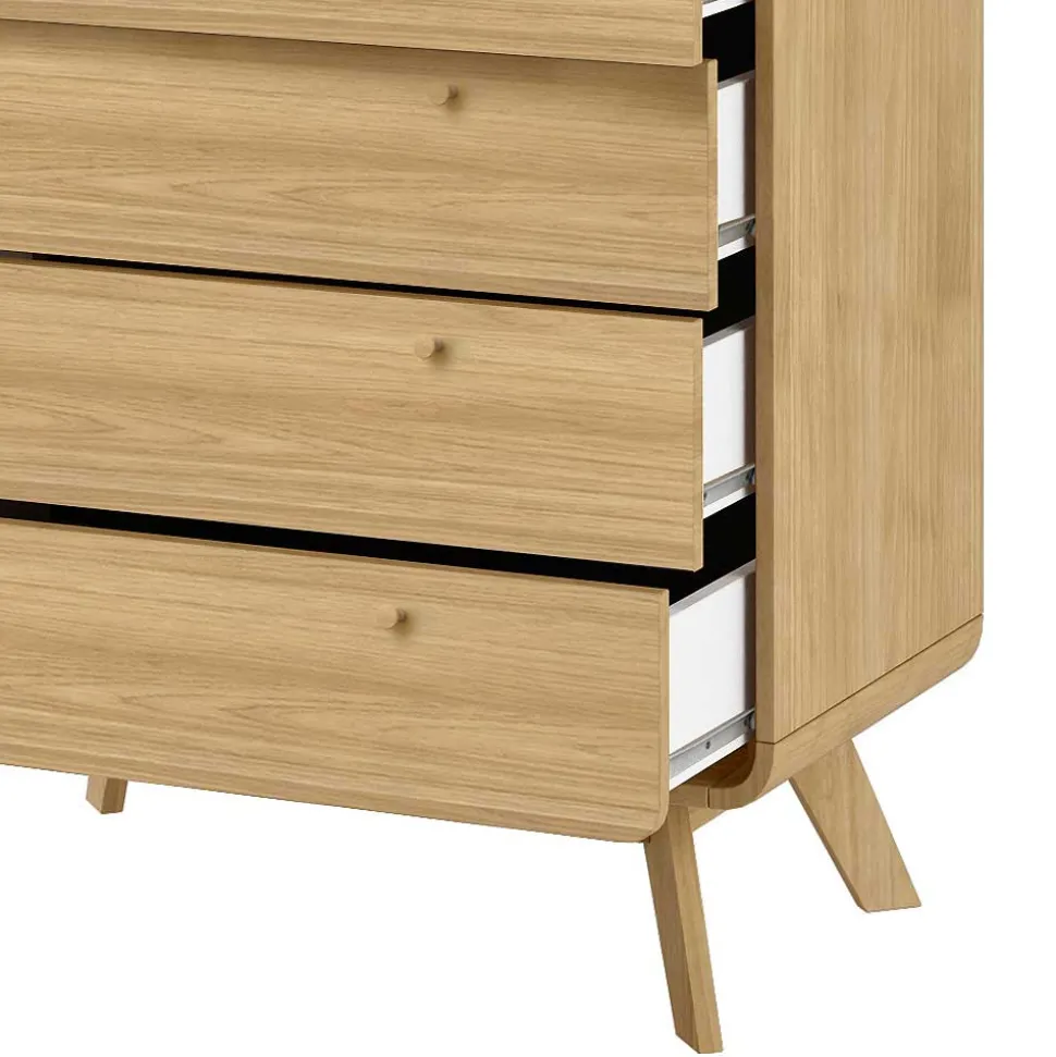 Gerundete Kommode mit vier Schubladen - Sophiea