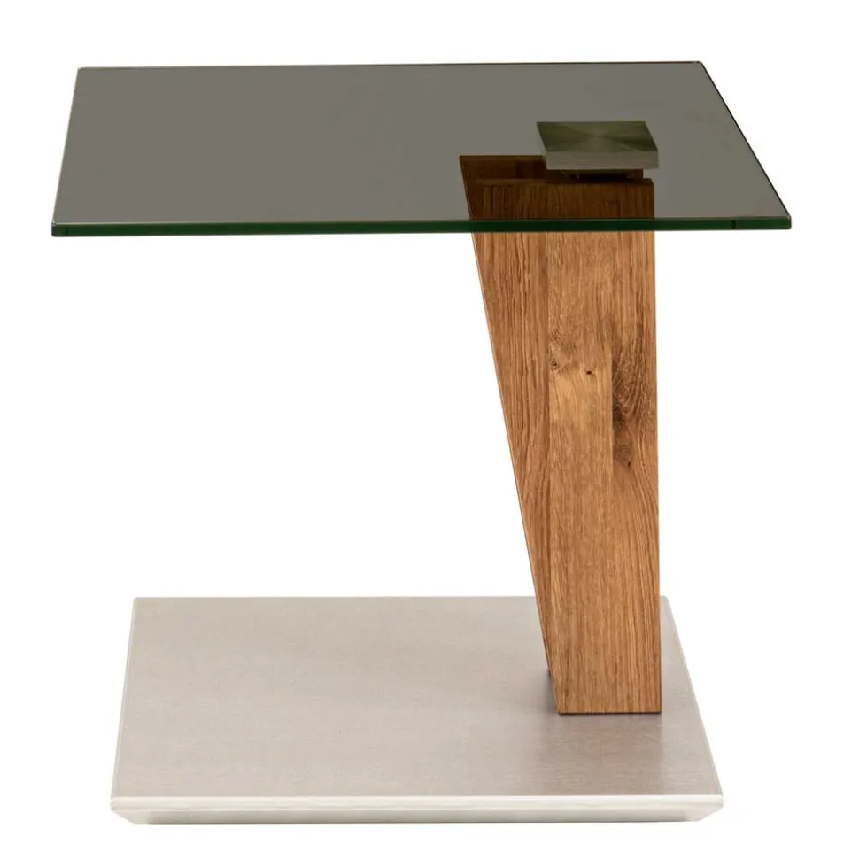 Getönter Glastisch fürs Wohnzimmer höhenverstellbar - Rasmiro