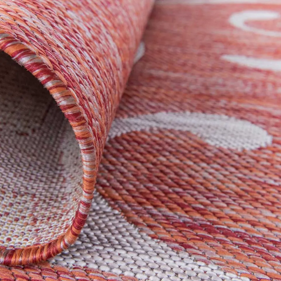 Gewebter Teppich aus PP mit Ornament Motiv - Rick