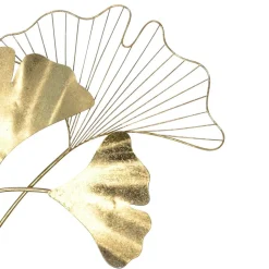 Gingko Blätter Wanddeko in Goldfarben - Utperio